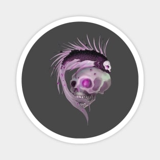 Purple death fish Magnet